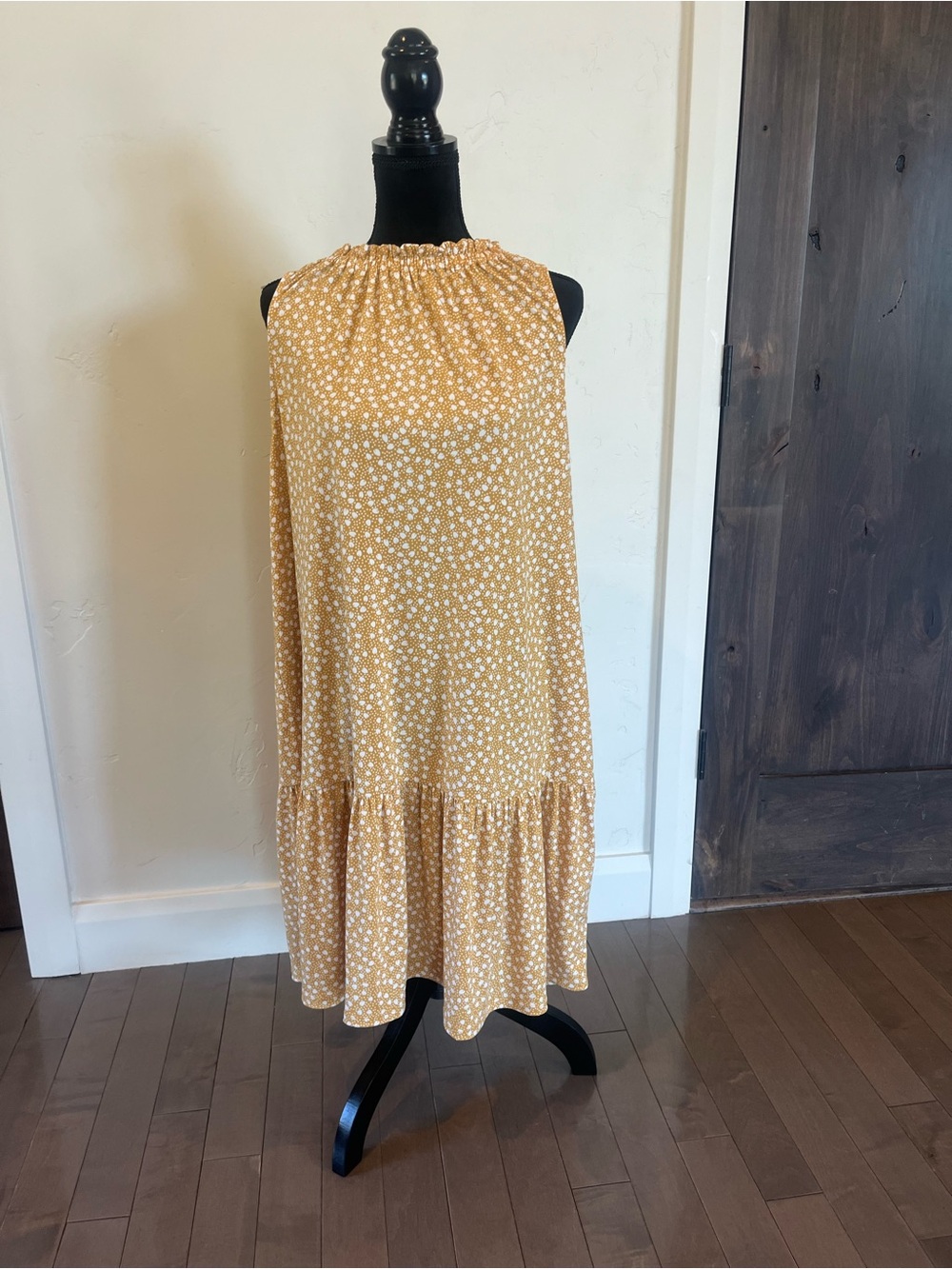 Banana Republic Yellow Floral Dress XXL NWT